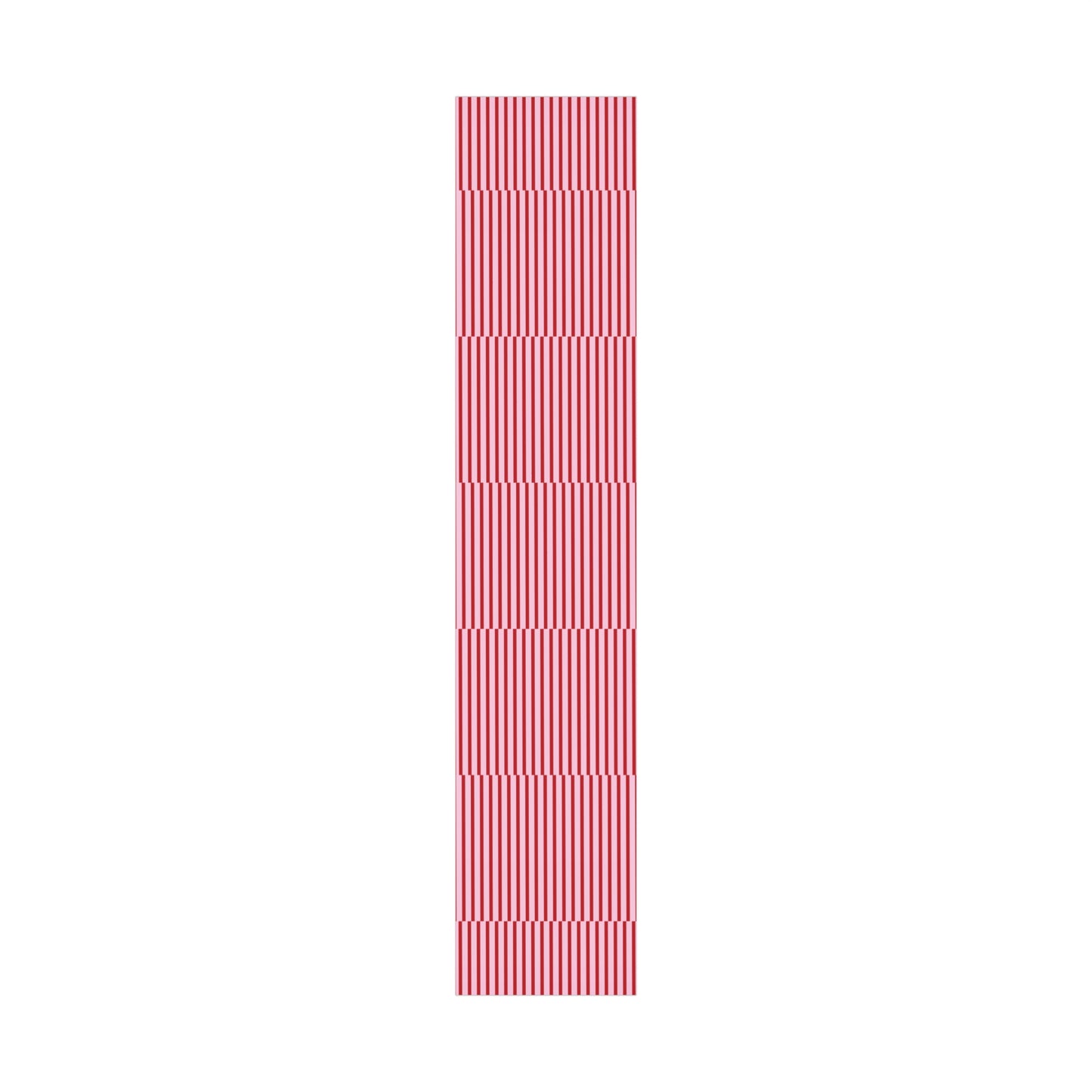 Pink and Red Offset Vertical Striped Wrapping paper