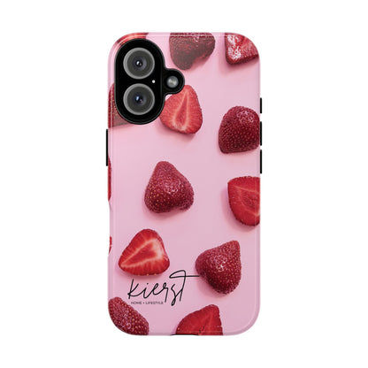 Strawberries iPhone Case | A Sweet Statement Rooted in Soft Luxury