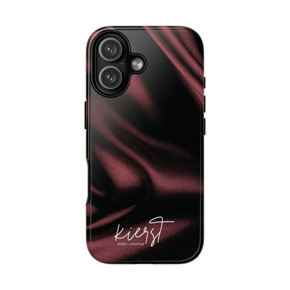 Signature Velvet Noir Silk Print iPhone Case