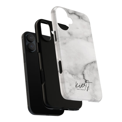 Lived-In White and Grey Marble iPhone Case | Curated Calm, Captured in Marble