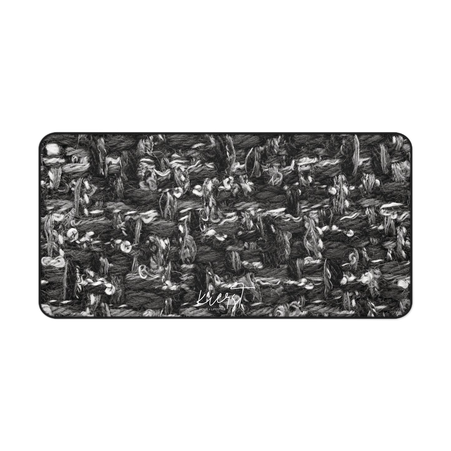 Grey Tweed Print Desk Mat
