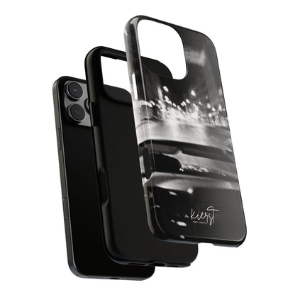 Faded Summer Nights iPhone Case | A Cinematic Blur of City Lights and Nostalgia