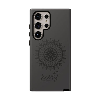 Black Mandala Samsung Galaxy Phone Case | Elevated Symmetry, Timeless Energy