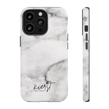 Lived-In White and Grey Marble iPhone Case | Curated Calm, Captured in Marble
