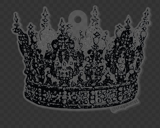Black Crown Ornament + Keychain