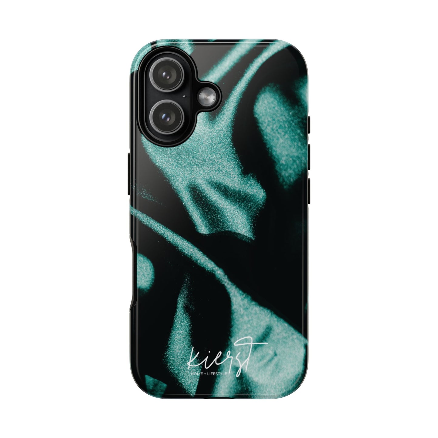 Emerald Silk Print iPhone Case
