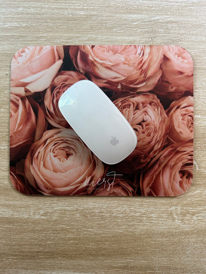 Peony Dusk Mouse Pad