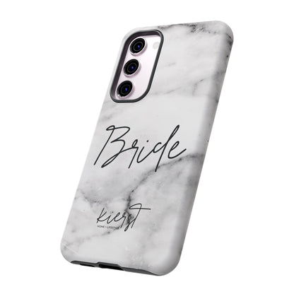 Bride Lived-In White and Grey Marble Samsung Galaxy Phone Case