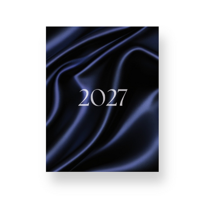 2027 Navy Silk Lifestyle Planner