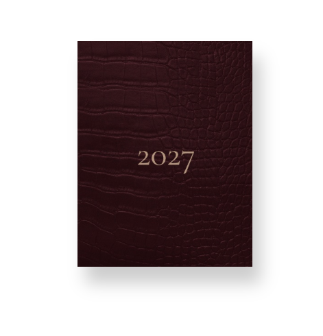 2027 Signature Velvet Noir Crocodile Lifestyle Planner