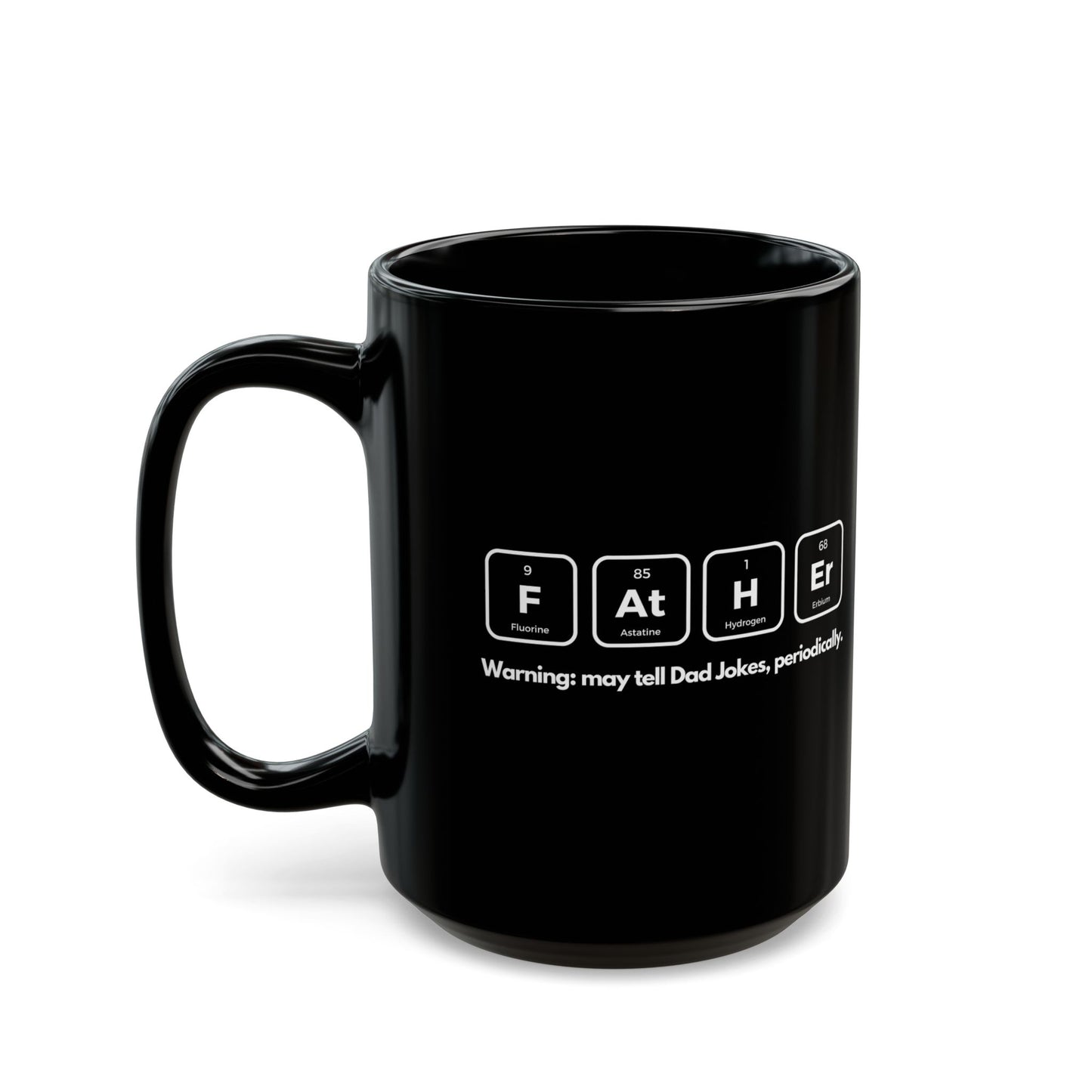 Periodic Dad Jokes Mug – Black Edition