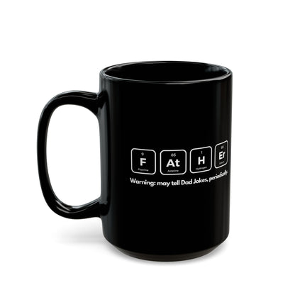 Periodic Dad Jokes Mug – Black Edition