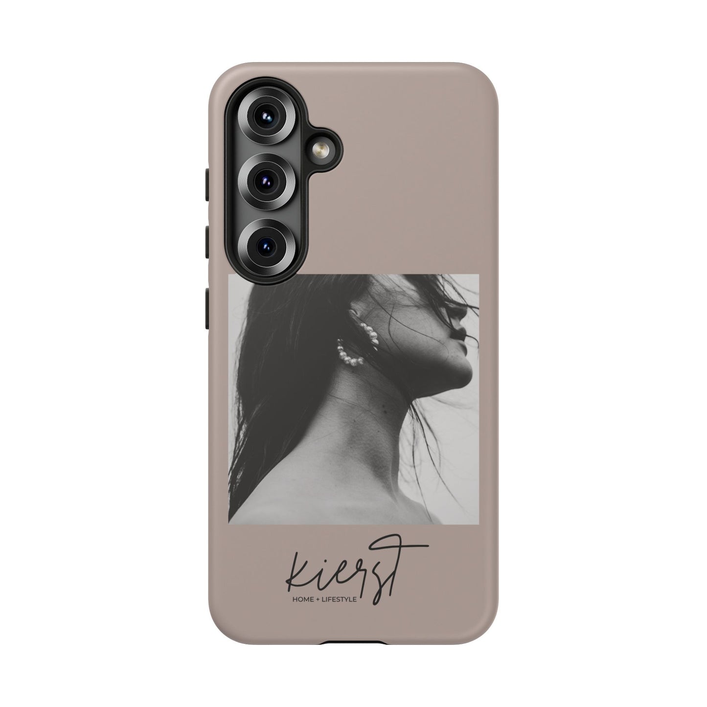 Black & White Fashion Portrait Samsung Galaxy Phone Case