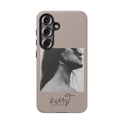 Black & White Fashion Portrait Samsung Galaxy Phone Case