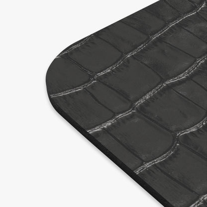 Black Crocodile Print Mouse Pad