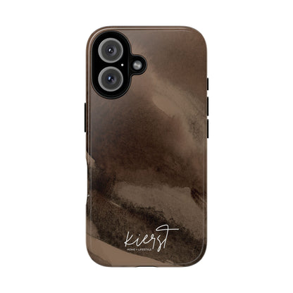 Brown Abstract iPhone Case