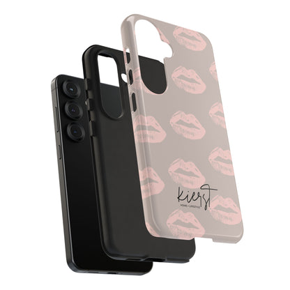 Pillow Talk–Inspired Lips on Oat Samsung Galaxy Case
