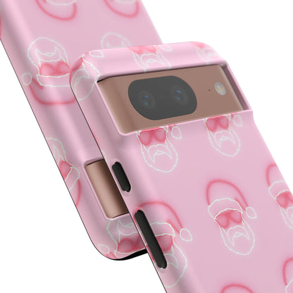 Holiday 25 Neon Sign Santa on Pink Google Pixel Phone Case