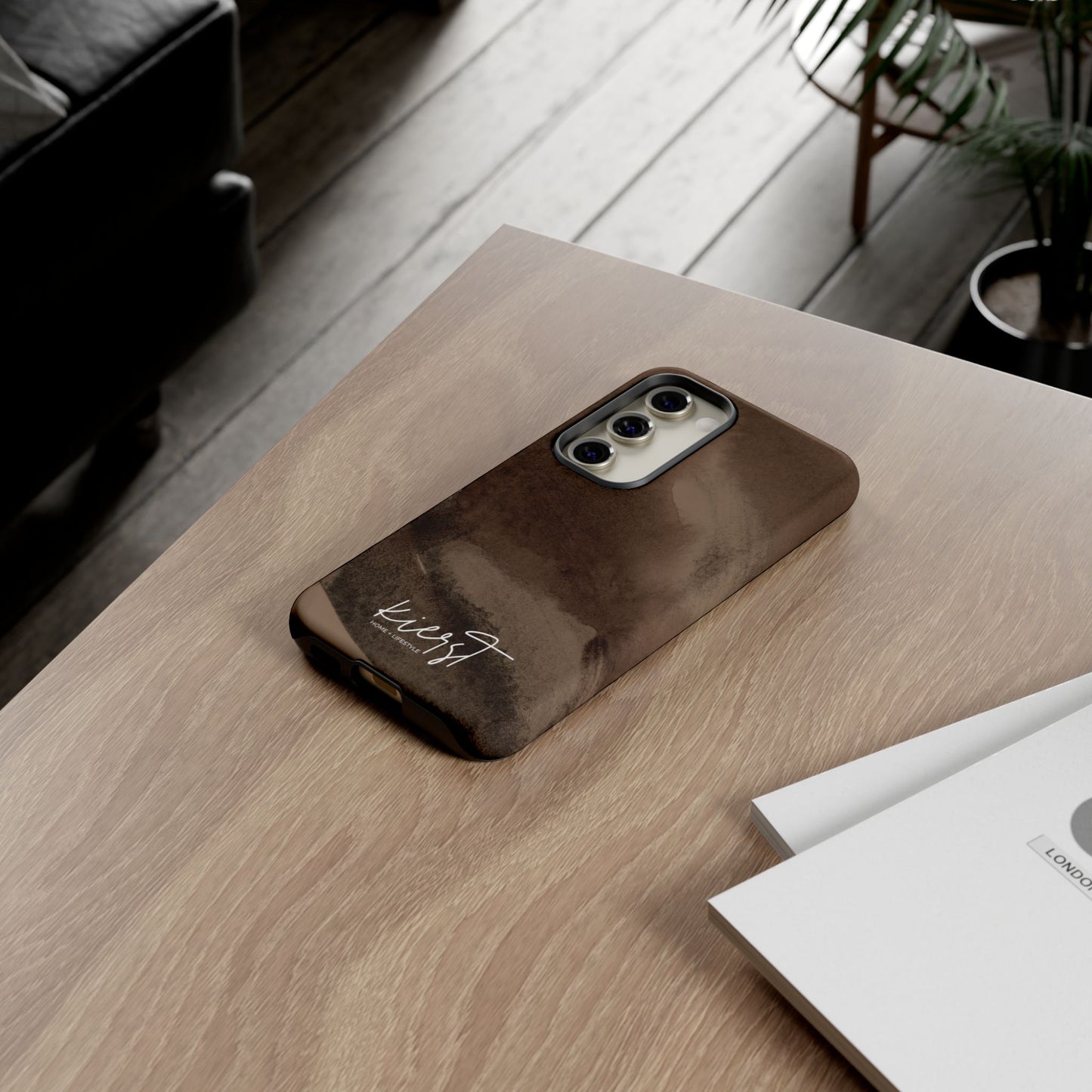Brown Abstract Samsung Galaxy Phone Case