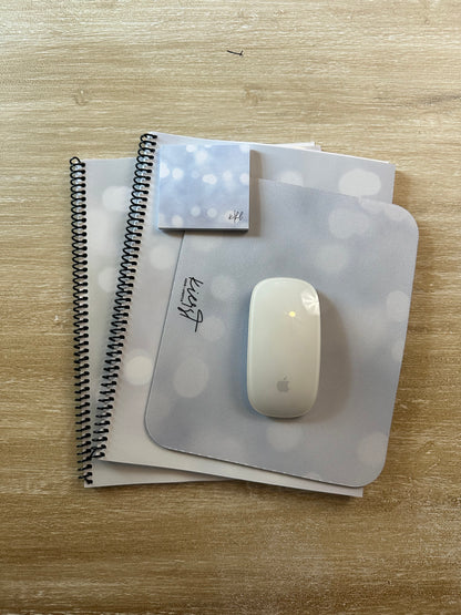 White Sparkle Notebook
