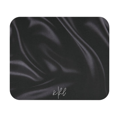 Black Silk Print Mouse Pad