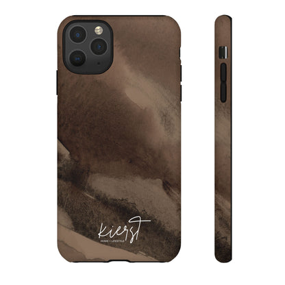 Brown Abstract iPhone Case