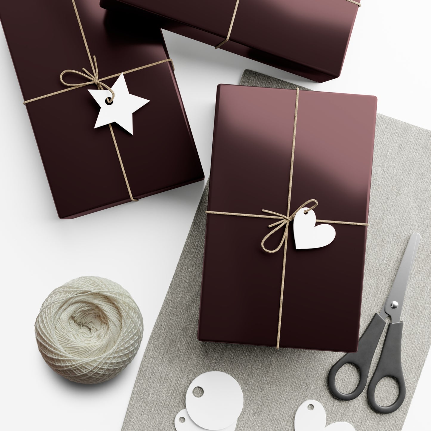 Deep Ruby Gift Wrapping Paper – Bold Jewel-Tone Wrap for Luxe Presentations