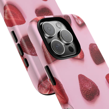Strawberries iPhone Case | A Sweet Statement Rooted in Soft Luxury