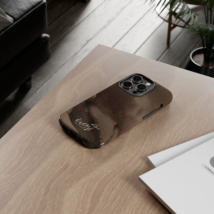 Brown Abstract iPhone Case