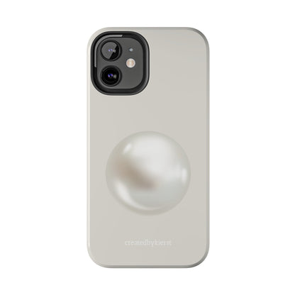 Single Pearl on Beige iPhone Case