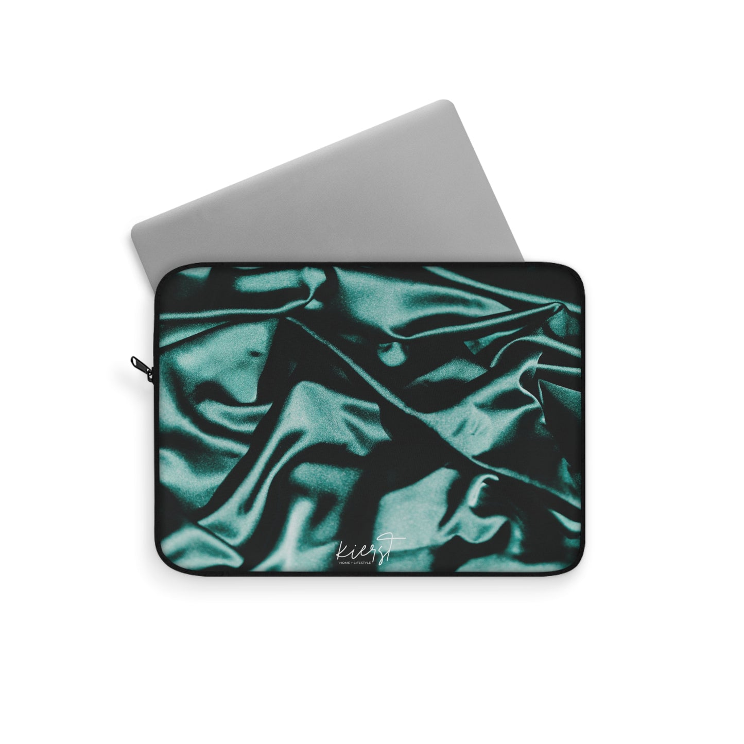 Emerald Silk Laptop Sleeve | Luxe Protection for Your Tech
