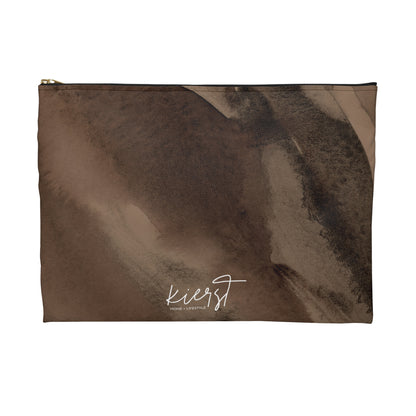 Brown Abstract Accessory Pouch | Elevated Everyday