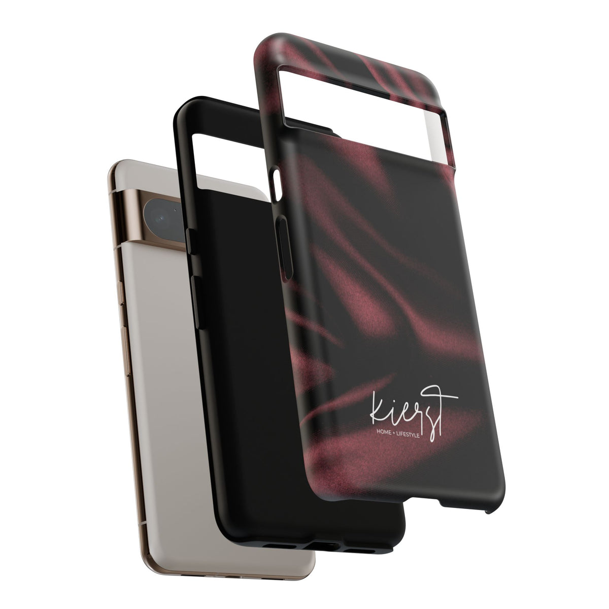 Signature Velvet Noir Silk Print Google Pixel Phone Case