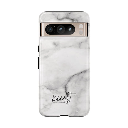 Lived-In White and Grey Marble Google Pixel Case | Elevated Essentials For Everyday