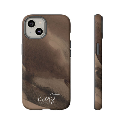 Brown Abstract iPhone Case