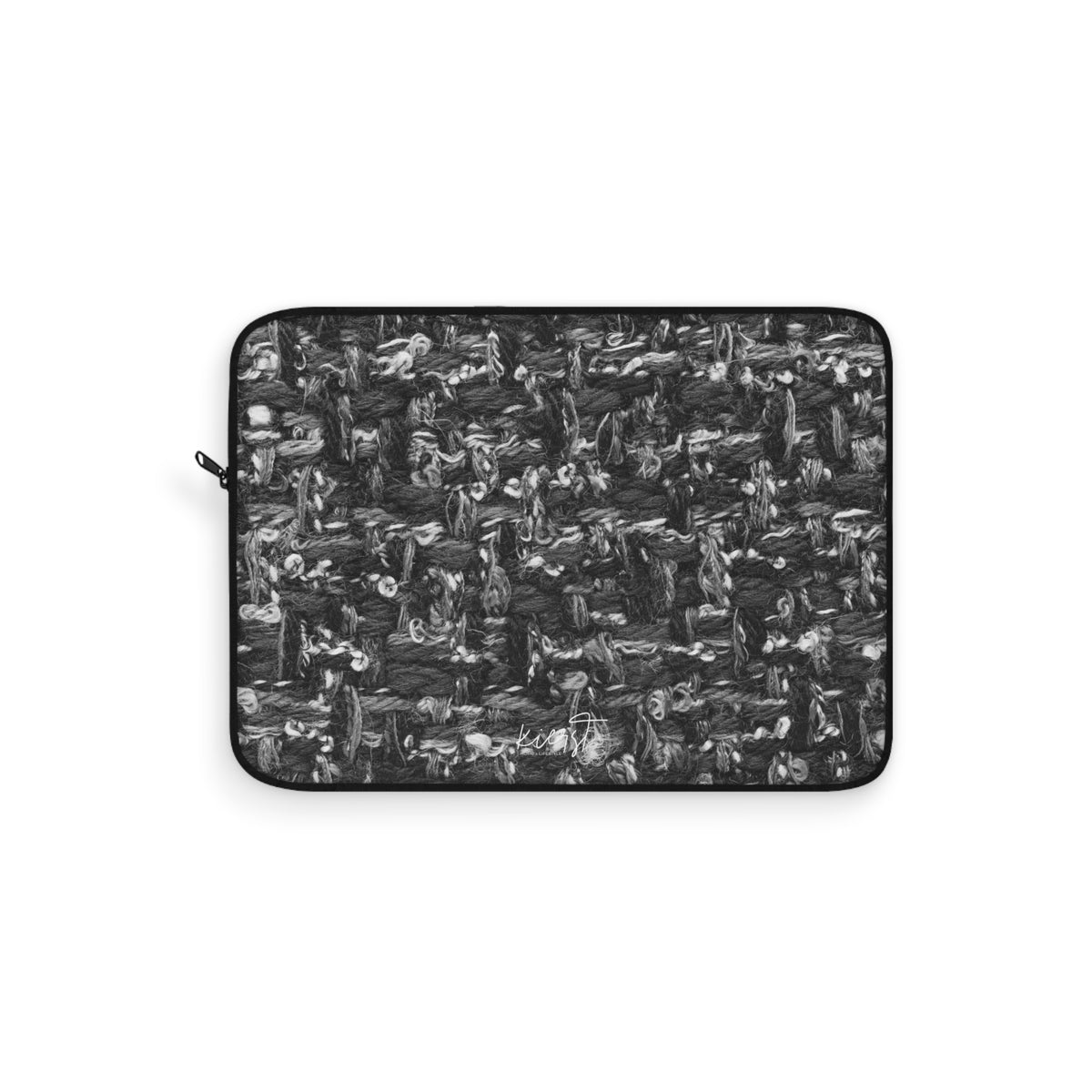 Grey Tweed Print Laptop Sleeve