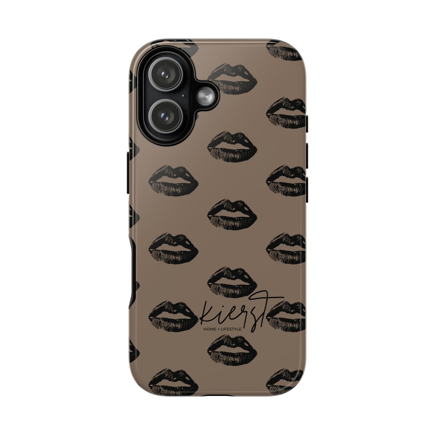 Black Lips and Mocha iPhone Case