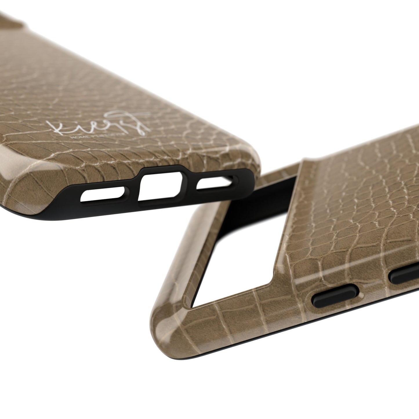 Tan Alligator Print Google Pixel Case | Warm Neutrals, Refined Style