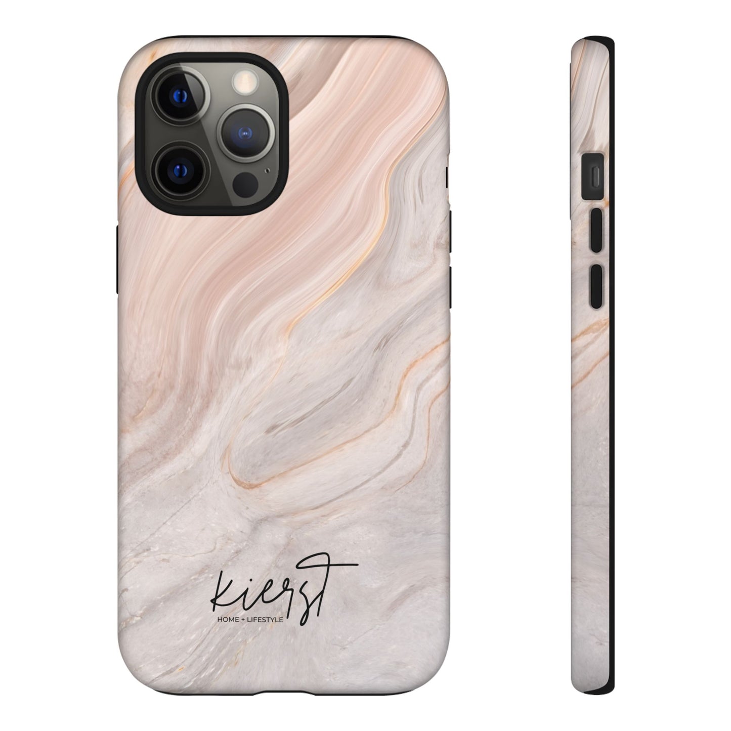Blush Swirl Marble iPhone Case | Soft Curves, Strong Protection
