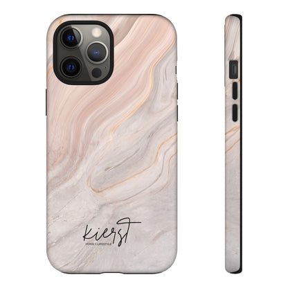 Blush Swirl Marble iPhone Case | Soft Curves, Strong Protection