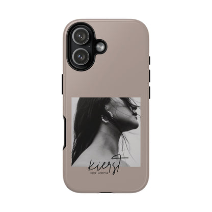 Black & White Fashion Portrait iPhone Case