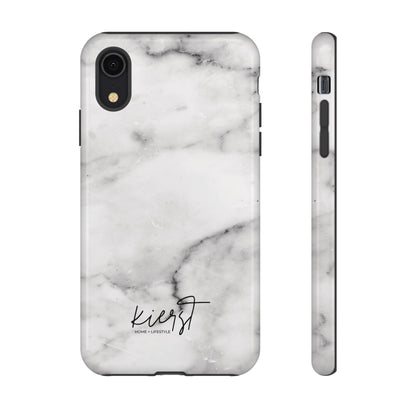 Lived-In White and Grey Marble iPhone Case | Curated Calm, Captured in Marble
