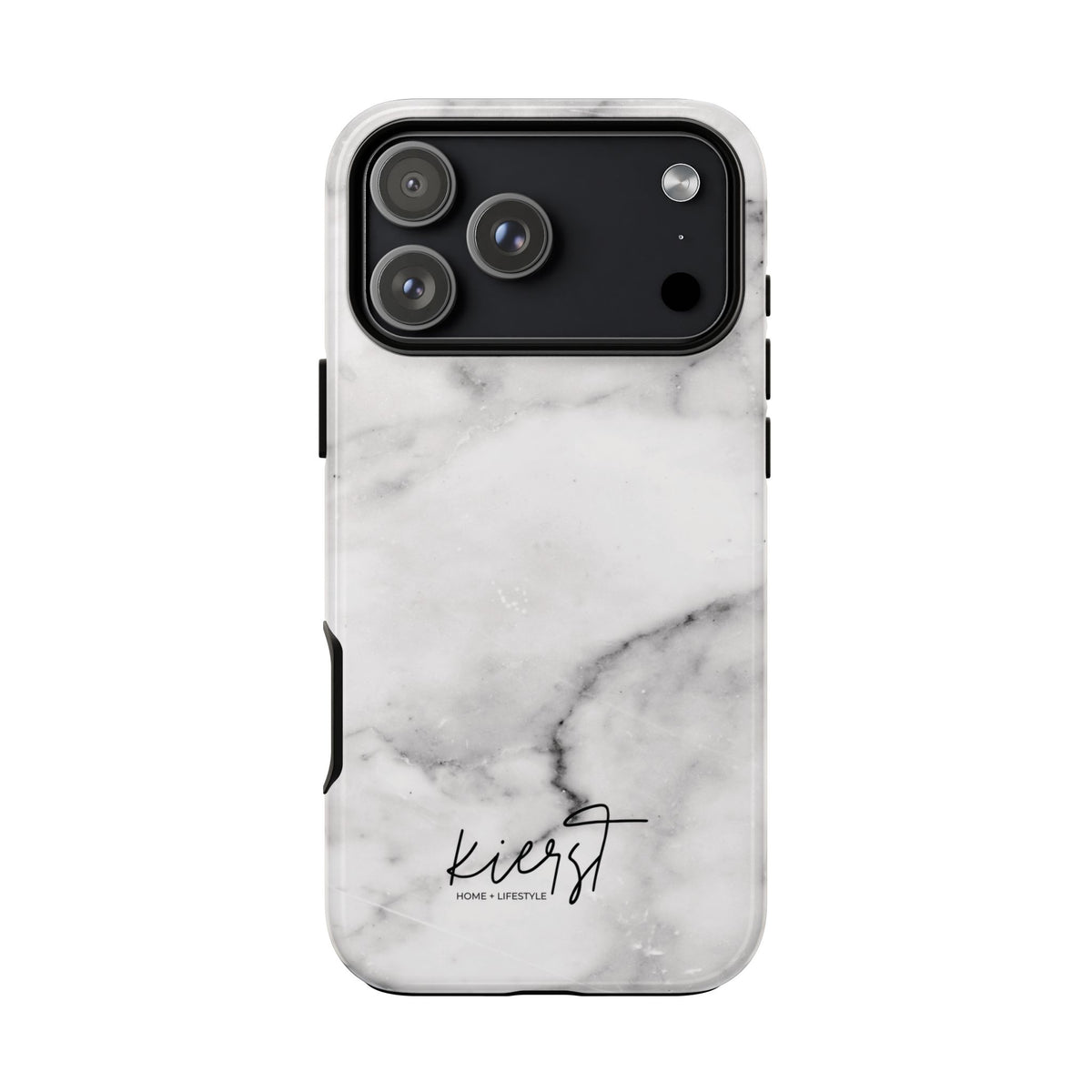 Lived-In White and Grey Marble iPhone Case