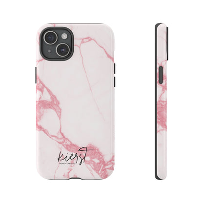 Pink & White Marble iPhone Case | Classic Elegance, Feminine Twist