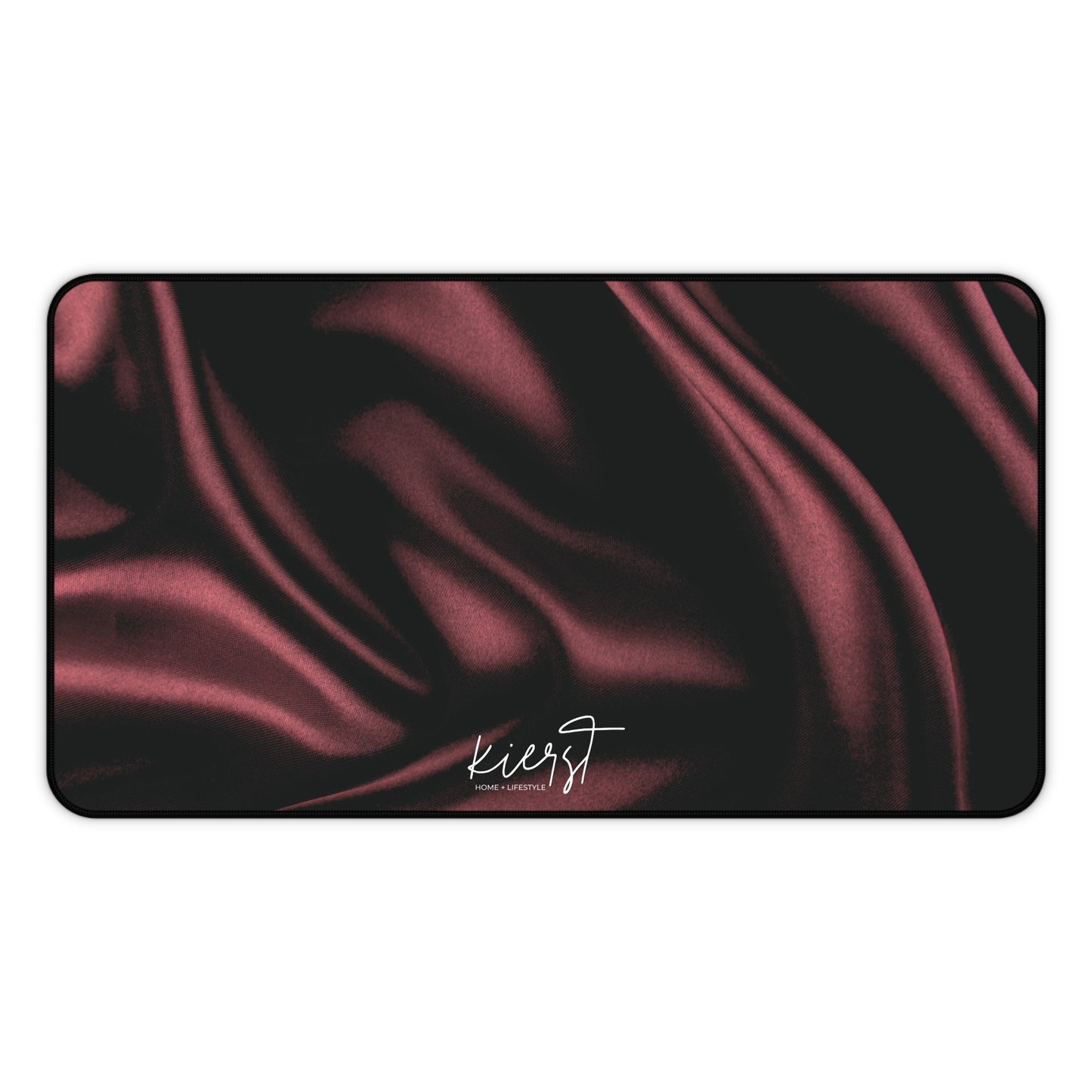 Signature Velvet Noir Silk Print Desk Mat