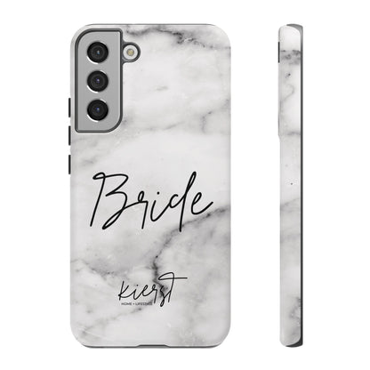 Bride Lived-In White and Grey Marble Samsung Galaxy Phone Case