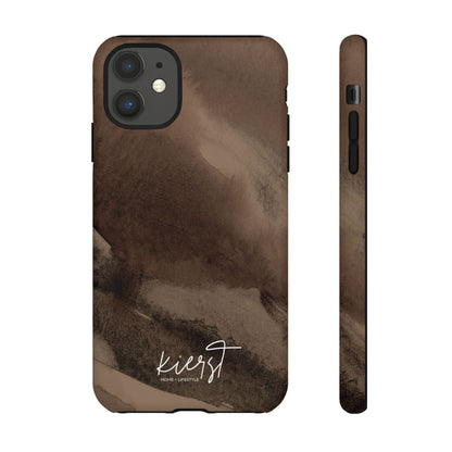 Brown Abstract iPhone Case