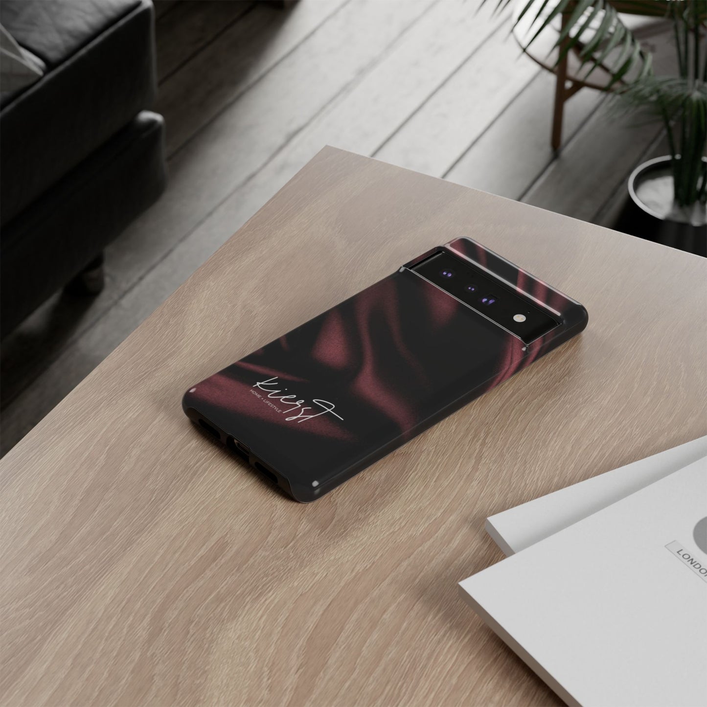 Signature Velvet Noir Silk Print Google Pixel Phone Case