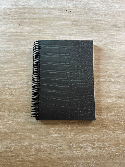 Emerald Crocodile Print Notebook