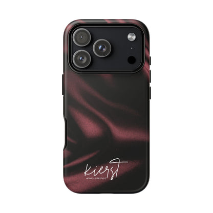 Signature Velvet Noir Silk Print iPhone Case